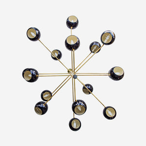 Violet Sputnik 16 chandelier by Diego Mardegan