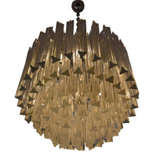 Load image into Gallery viewer, Pair of Venini Triedri glass ceiling light
