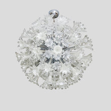 Load image into Gallery viewer, Venini Esprit clear and silver glass ceiling light
