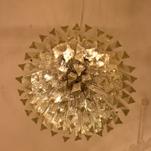 Load image into Gallery viewer, Pair of Venini Triedri glass ceiling light
