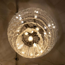 Load image into Gallery viewer, 1960s large ceiling light Piastre attributed to Venini
