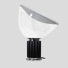 Load image into Gallery viewer, Taccia table lamp black white chrome clear glass by Flos
