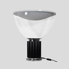 Load image into Gallery viewer, Taccia table lamp black white chrome clear glass by Flos
