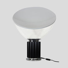 Load image into Gallery viewer, Taccia table lamp black white chrome clear glass by Flos
