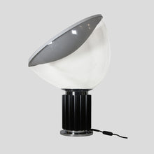 Load image into Gallery viewer, Taccia table lamp black white chrome clear glass by Flos
