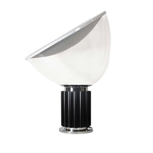 Load image into Gallery viewer, Taccia table lamp black white chrome clear glass by Flos
