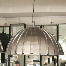 Load image into Gallery viewer, Pair of 1960s steel pendants by Italian designer Elio Martinelli
