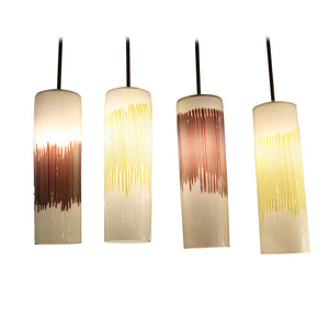 Set of 4 Massimo Vignelli suspension lights