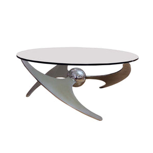 Propeller table Italian design by Luciano Campanini