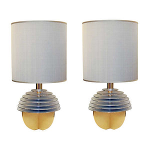 Pair of 1970s Italian design table Lamps by Banci Firenze