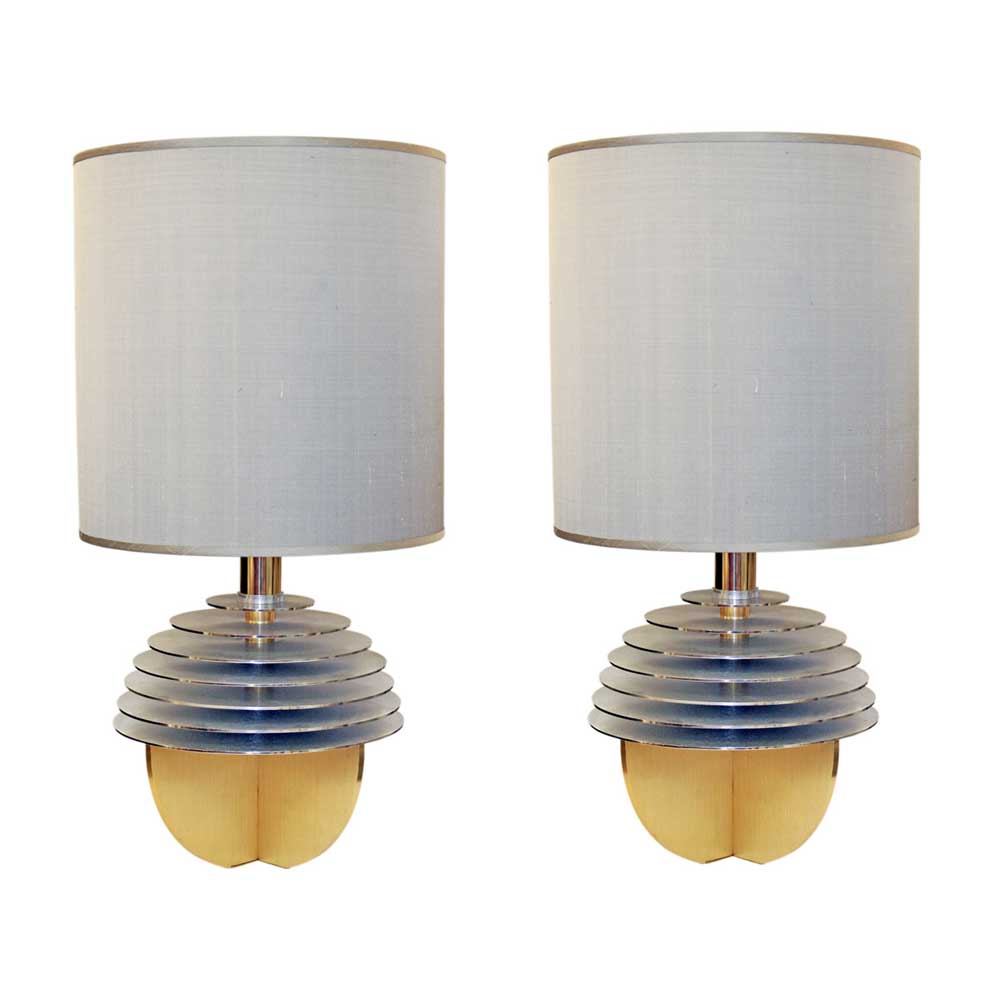Pair of 1970s Italian design table Lamps by Banci Firenze