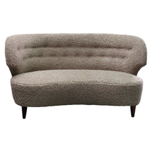 Load image into Gallery viewer, 1940s Finnish Curved Sofa with Buttoned Backrest by Carl-Johan Boman
