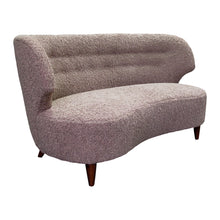 Load image into Gallery viewer, 1940s Finnish Curved Sofa with Buttoned Backrest by Carl-Johan Boman
