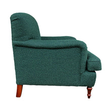 Load image into Gallery viewer, Mid-century Pair of Large Swedish Armchairs Newly Upholstered In a Green Fabric
