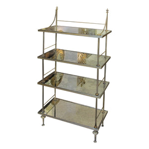 Mid-century Neoclassical Maison Baguès Four Tiers Etagère, French