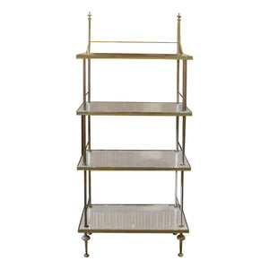 Mid-century Neoclassical Maison Baguès Four Tiers Etagère, French