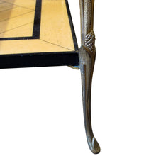 Load image into Gallery viewer, 1970s Pair of Side Tables by Maison Delisle with Bronze legs, French
