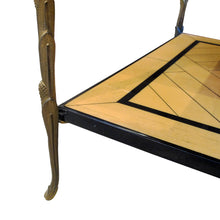 Load image into Gallery viewer, 1970s Pair of Side Tables by Maison Delisle with Bronze legs, French
