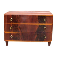 Load image into Gallery viewer, 1940s Swedish Mahogany Chest of Drawers by Axel Larsson
