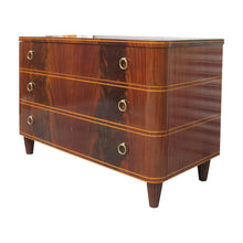 Load image into Gallery viewer, 1940s Swedish Mahogany Chest of Drawers by Axel Larsson
