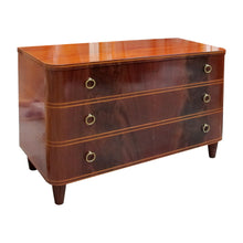 Load image into Gallery viewer, 1940s Swedish Mahogany Chest of Drawers by Axel Larsson
