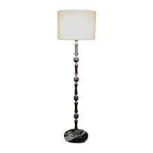 Load image into Gallery viewer, 1970s Elegant Pair of Black Marble and Brass Floor Lamps, Swedish
