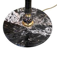 Load image into Gallery viewer, 1970s Elegant Pair of Black Marble and Brass Floor Lamps, Swedish
