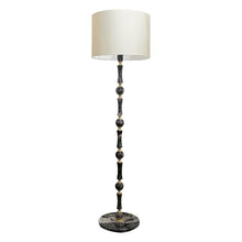 Load image into Gallery viewer, 1970s Elegant Pair of Black Marble and Brass Floor Lamps, Swedish
