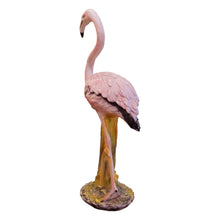 Load image into Gallery viewer, Mid-Century Life-Size Italian Glazed Ceramic Flamingo
