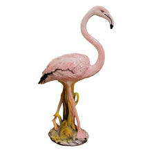 Load image into Gallery viewer, Mid-Century Life-Size Italian Glazed Ceramic Flamingo
