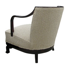 Load image into Gallery viewer, 1930s/40s Pair of Swedish Armchairs Newly Upholstered in a Bouclé Fabric
