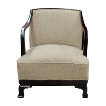 Load image into Gallery viewer, 1930s/40s Pair of Swedish Armchairs Newly Upholstered in a Bouclé Fabric
