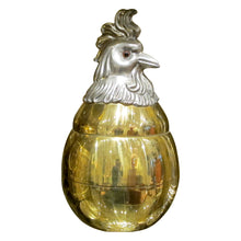 Load image into Gallery viewer, Mid-Century Large Gold Silver Plated Ice Bucket in the Shape of a Cockerel
