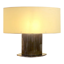 Load image into Gallery viewer, Mid-century Large Pair of Tables Lamps with Oval Lampshades, Italian
