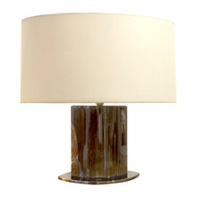 Load image into Gallery viewer, Mid-century Large Pair of Tables Lamps with Oval Lampshades, Italian
