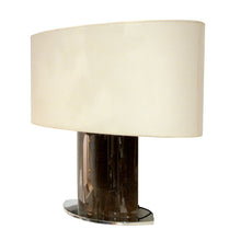 Load image into Gallery viewer, Mid-century Large Pair of Tables Lamps with Oval Lampshades, Italian
