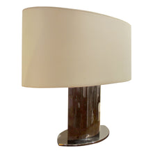 Load image into Gallery viewer, Mid-century Large Pair of Tables Lamps with Oval Lampshades, Italian
