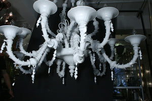 12 lights Murano Rezzonico Chandelier