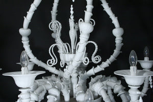 12 lights Murano Rezzonico Chandelier