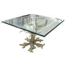 Load image into Gallery viewer, Mid-Century Brass Bonsai Tree Coffee table with Glass top, French
