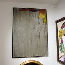 Load image into Gallery viewer, Mid-century Large Abstract Oil on Canvas with Earthy Tones, French
