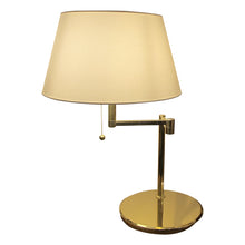 Load image into Gallery viewer, 1970s Pair of Large Brass Bracket Table Lamps, Swedish, 1970s
