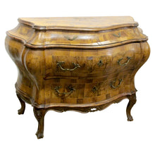 Load image into Gallery viewer, 1930s Bow Fronted Chest of Drawers, Rococo Style, Italian
