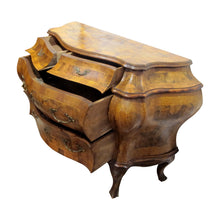 Load image into Gallery viewer, 1930s Bow Fronted Chest of Drawers, Rococo Style, Italian
