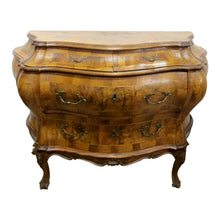 Load image into Gallery viewer, 1930s Bow Fronted Chest of Drawers, Rococo Style, Italian
