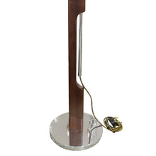 Load image into Gallery viewer, 1960s Pair of Chrome and Walnut Swivel Bracket Floor Lamps, Swedish
