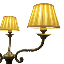 Load image into Gallery viewer, Pair of Large Three Arms Solid Bronze Table Lamps circa 1900, French
