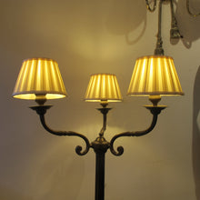 Load image into Gallery viewer, Pair of Large Three Arms Solid Bronze Table Lamps circa 1900, French
