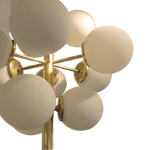 Load image into Gallery viewer, 1970s German Molecular Chandelier with 12 Opal Glass Globes
