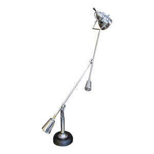 Pair of Italian Re-edition Sculptural Double-Arm Desk Lamps, 1970s